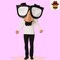 Humorous Funny Nose Glasses Adult Costume Classic Gag for Halloween Parties